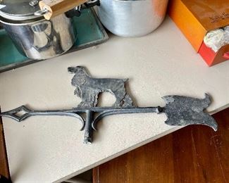 Cast iron Irish Setter weather vane