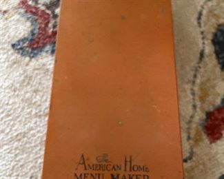 Vtg American Home recipe box