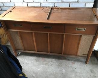 MCM Magnavox stereo/turntable cabinet.