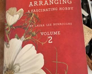 Vtg colorful flower arranging book, Coca Cola published