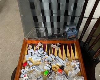 Glass top multiple game board/case