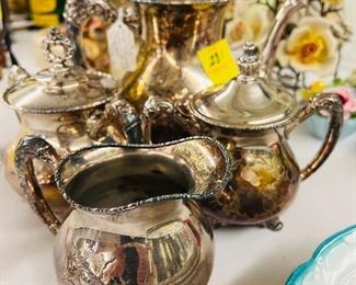 Nice Silver plated ware up for auction.