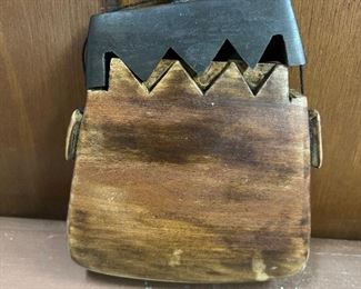 19th C. Chinese wooden purse