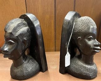 African Ebony bookends