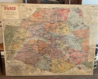 Parisian Map Wall Hanging
Map of Paris
61” w x 48” h
