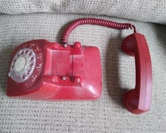 Vintage Western Electric Red Telephone- 1980's Rotary Dial Landline Phone
Normal surface wear consistent with age and previous use. $75
