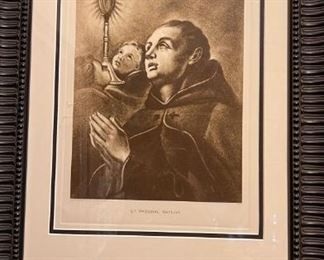 3 prints of Saints  came from Baylor University , matching frames, nice grouping   $75 for the set