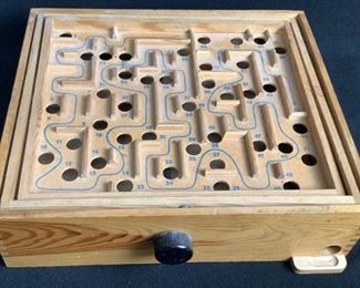 Wooden Labyrinth Tilt Maze Game