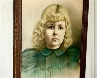 Antique girl picture