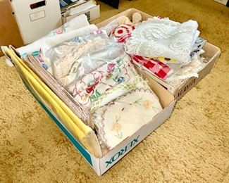 Vintage linens (some are SOLD)