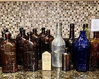 A small sample of advertising bottles available for sale, more pics to come! (some are SOLD)