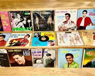 Vintage Elvis Presley 45's records