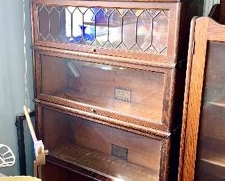 Antique stackable Lawyer's bookcase