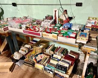 Misc. Christmas ornaments, vintage books, etc. (some are SOLD)
