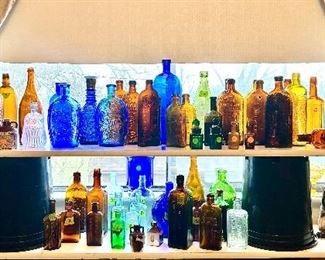 Antique & Vintage advertising medicine and liquor bottles (some are SOLD)