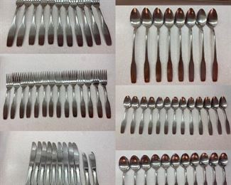 Large Set of Community Stainless Flatware 