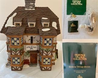 (7) Available 
Heritage Village Collection 
Dickens Village Series Sir John Falstaff Inn 4th Edition 1995