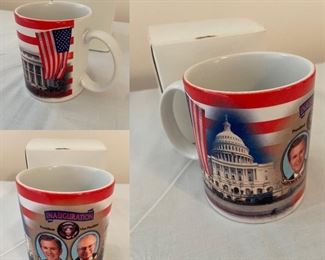 VINTAGE 2001 GEORGE W BUSH DICK CHENEY INAUGURATION COFFEE MUG