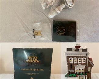 Heritage Village Collection 
Dickens Village Series
“Crown & Cricket Inn”
1st Edition 1992
