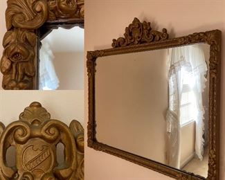 Antique Gold Framed Mirror 