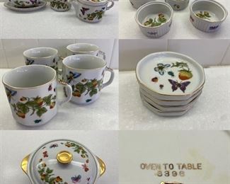 Ardalt Japan Oven to Table Covered 
4 Casserole Cups/Lids 
4 Sauce Bowls