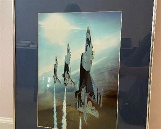 Approximately 19-1/2” x 25-1/2” Framed Blue Angels Photo