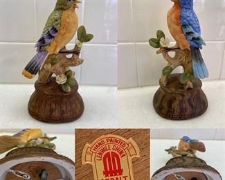2-Lenwile Ardalt Japan  Musicical Ceramic Birds
