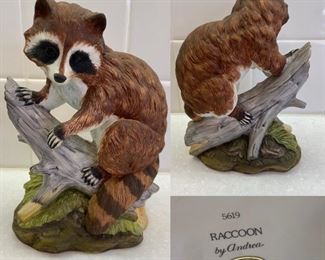 Porcelain Racoon by Andrea #5619