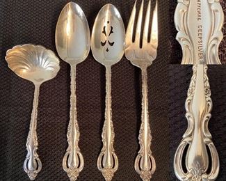 International Deep Silver (4 ) Serving Pieces 