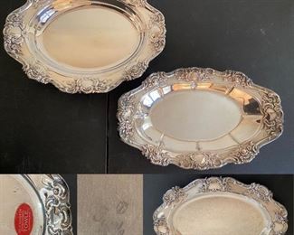 Silverplate Towle Oval Serving Trays