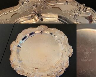 Silverplate Towle Round Tray