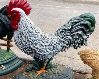 Iron Rooster Doorstop