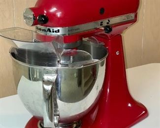 KitchenAid stand mixer with pour shield 