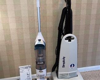 Shark and Simplicity vacuums.  