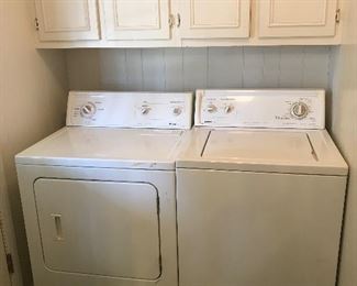 Kenmore heavy duty, large capacity washer and electric dryer.  Sold as set only