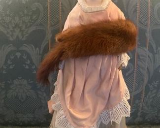 German Parian Doll with Glass Eyes