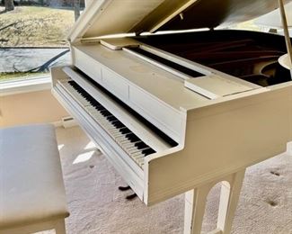 2. Living Room Grand from 1950's w/ Bench (76") (as is)