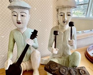 29. Carved Thai Musician Figure (16")
30. Carved Thai Musician Figure (16.5")