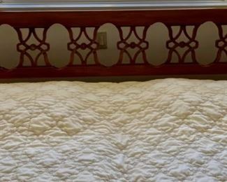 36. King Bed w/ Carved Frame 