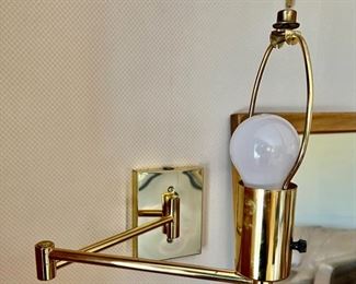 Pair of Brass Sconces