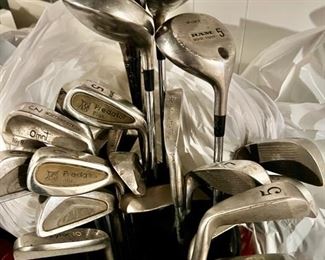 31. Set of 22 Golf Clubs - Dunlop, Ram, Northwestern w/ Bag