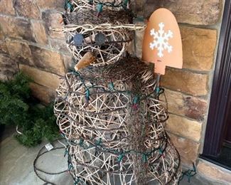 45. Wire Snowman (38")
