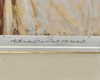 Lithograph "Romantic Engagement" 38/750 by Dan Malez