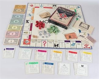 011 1946 Vintage Monopoly Boardgame And Accessories