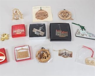 021 Christmas Ornament Lot With Some Local Landmarks