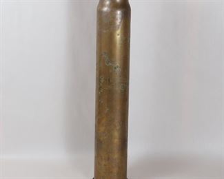 043 WWII Shell Casing 3 Inch 50 Caliber Bass Navy 1942 Mark 7 Large Artillery