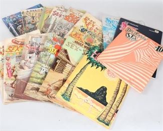 056 Vintage Magazine Lot Sex To Sexty Risque Cartoons Kind Of Like MAD Magazine For Adults