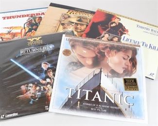 065 5 Laser Disc Lot With Sealed Titanic