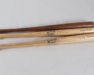 073 Louisville Slugger Miniature Bats Including Rickey Henderson And George Brett