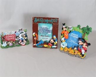 090 Lot Of 3 Large Disney Picture Frames